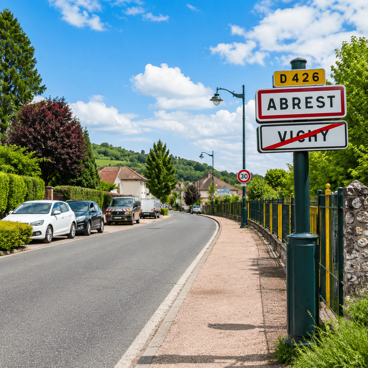 Abrest commune au sud de Vichy