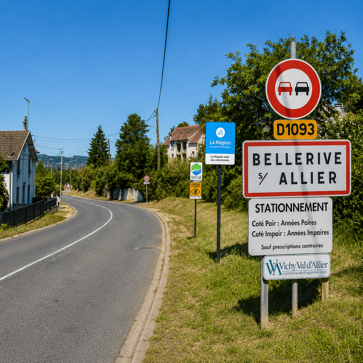 Bellerive-sur-Allier commune de l'autre côté de l'Allier